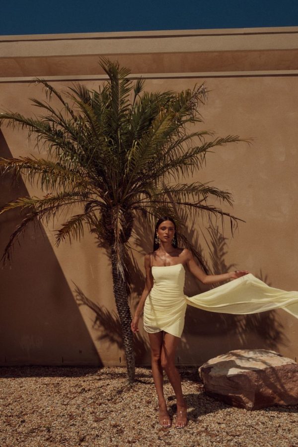 Night Lover Dress Lemon by Runaway