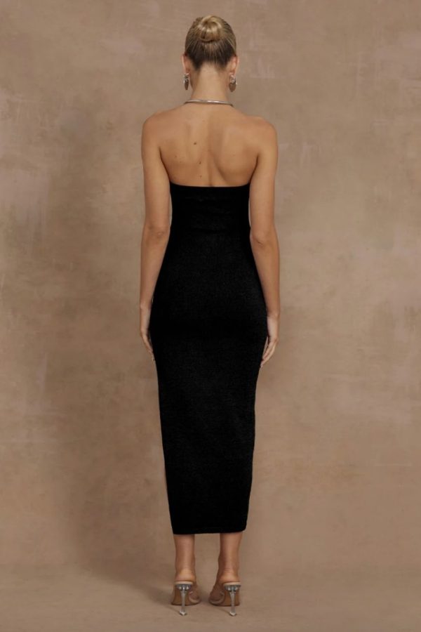 Luna Midi Dress Black by Runaway