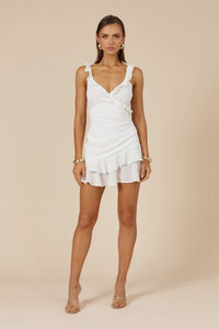 Mincia Mini Dress White by Runaway