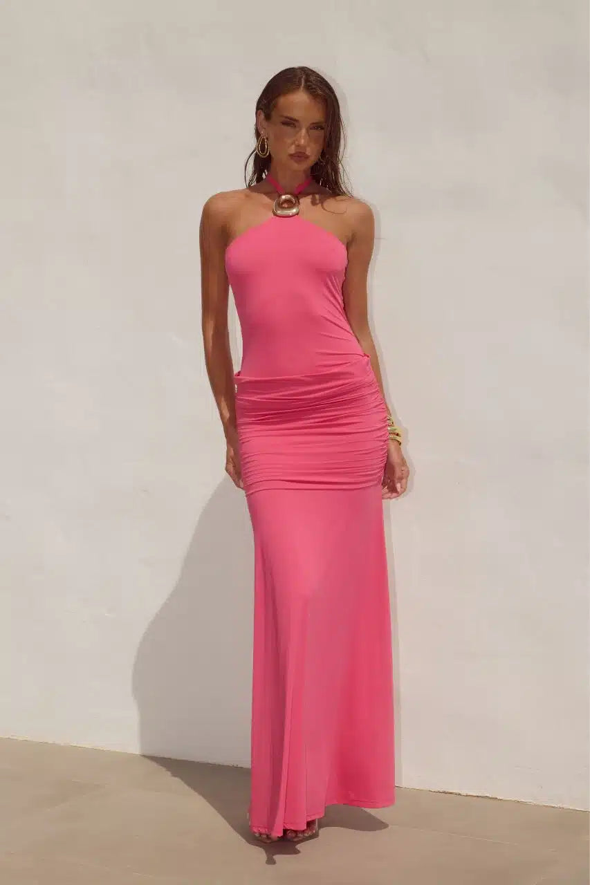 Alola Maxi Dress Pink by Runaway