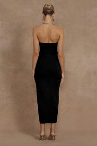 Luna Midi Dress Black by Runaway