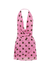Imali Polka Mini Dress by Runaway