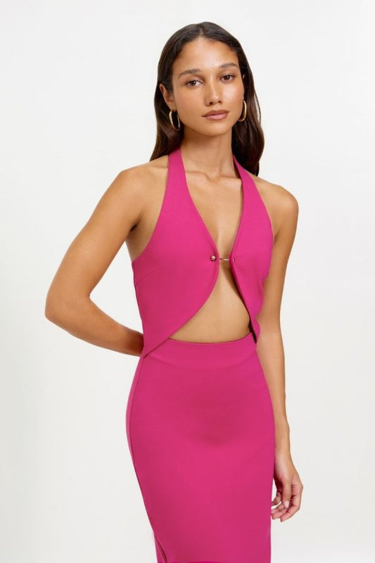 Pirro Dress Magenta by Lexi