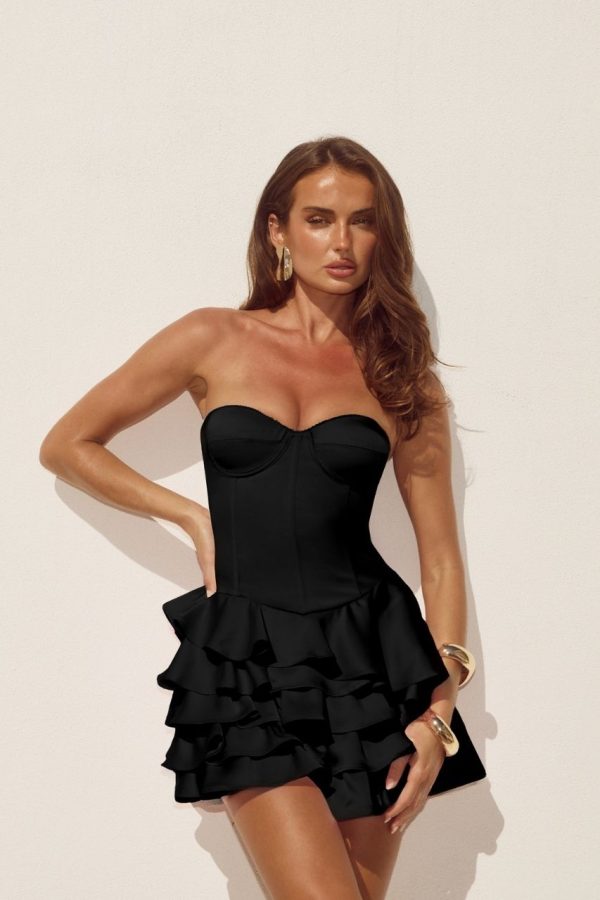 Tabitha Mini Dress Black by Runaway